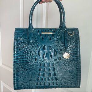 Brahmin Caroline Satchel Juniper Melbourne Leather